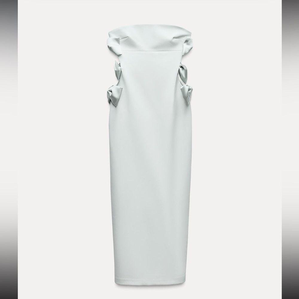 NWT Zara Bow midi dress - Picture 4 of 16